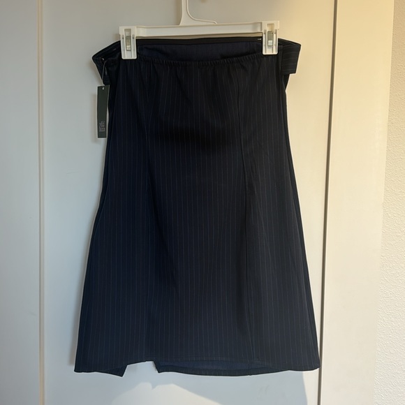 Pinstripe Strapless Dress - Picture 3 of 4